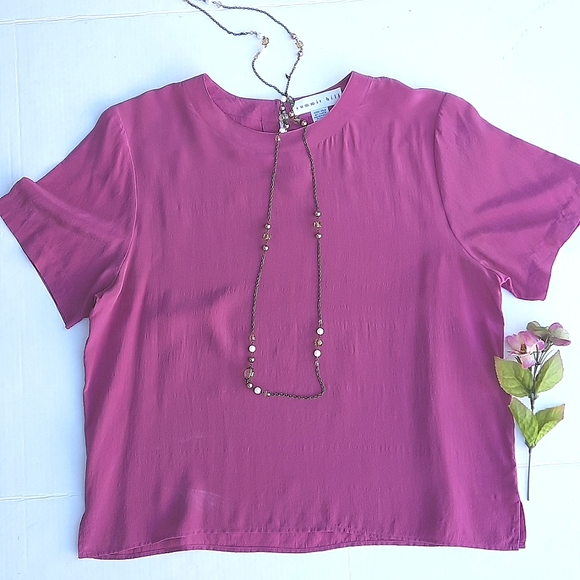 SUMMIT HILL 100%Silk Blouse - Picture 6 of 8